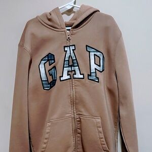 GAP kids size L(10) Beige Zip-Up Hoodie.